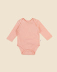 Comfy Baby Long Sleeve Bodysuit - Heather Pink Lūmmi in Colour™ Babywear
