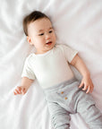 Baby T-Shirt - Green stripes Lūmmi in Colour™ Babywear