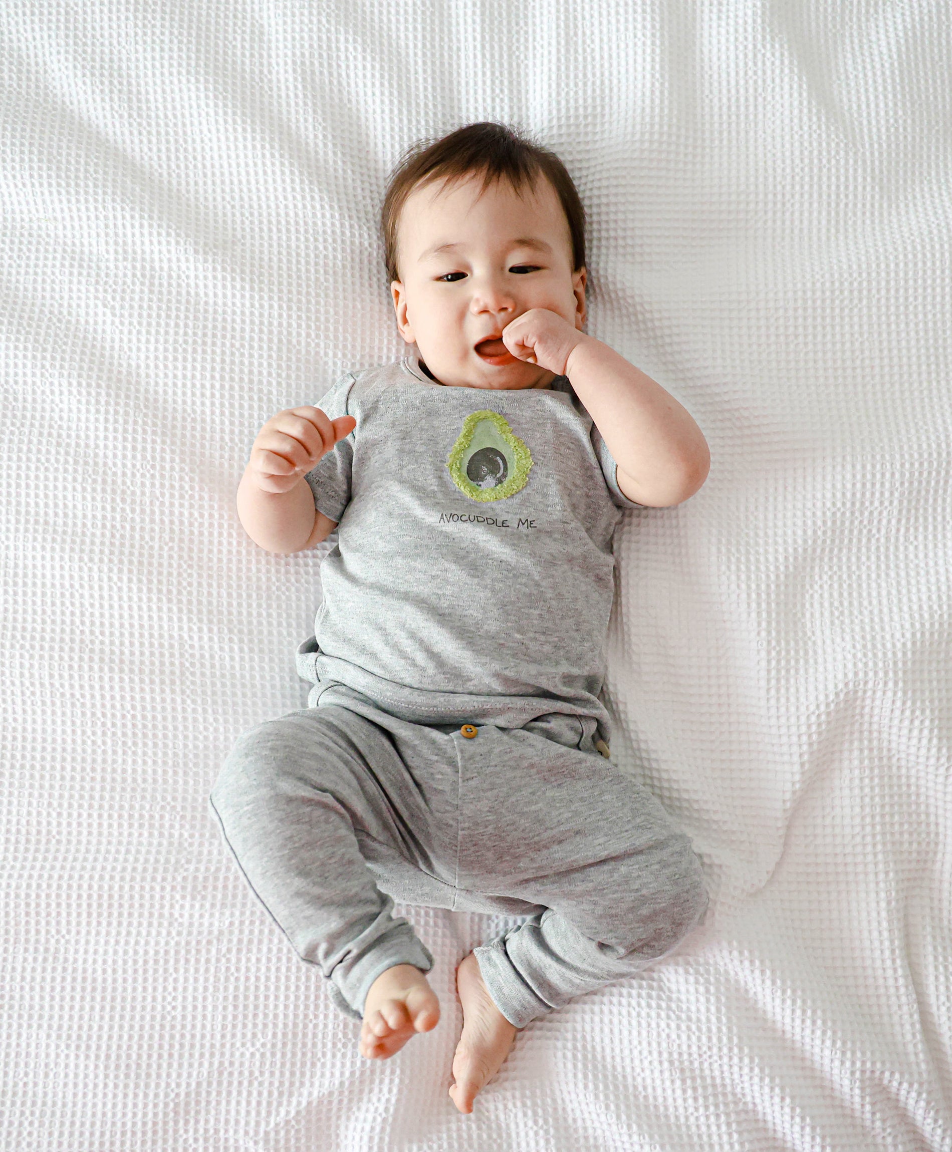 Slouchy Track Pants - Heather Grey Lūmmi in Colour™ Babywear