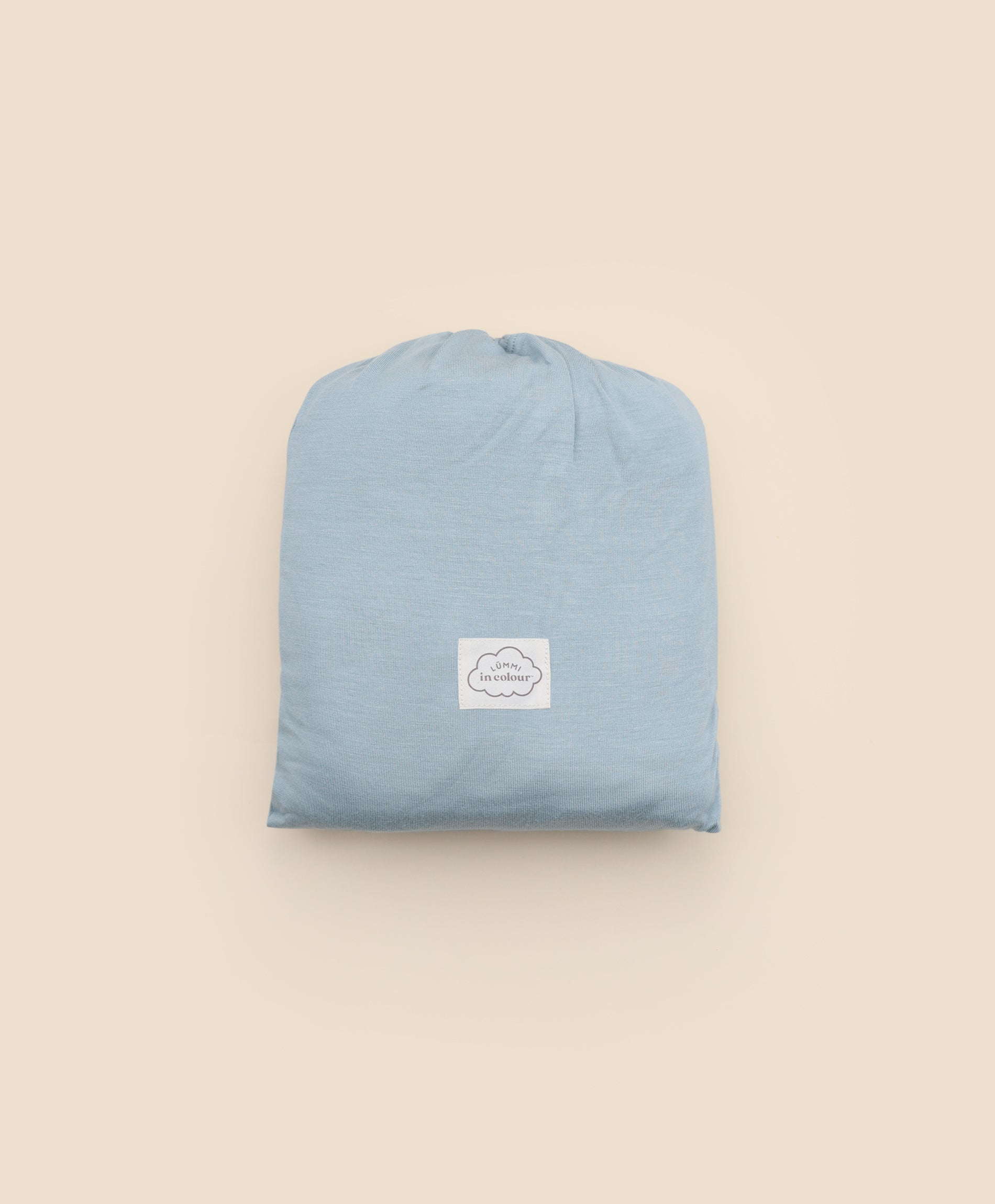 Bamboo cot sheet - Dusk blue