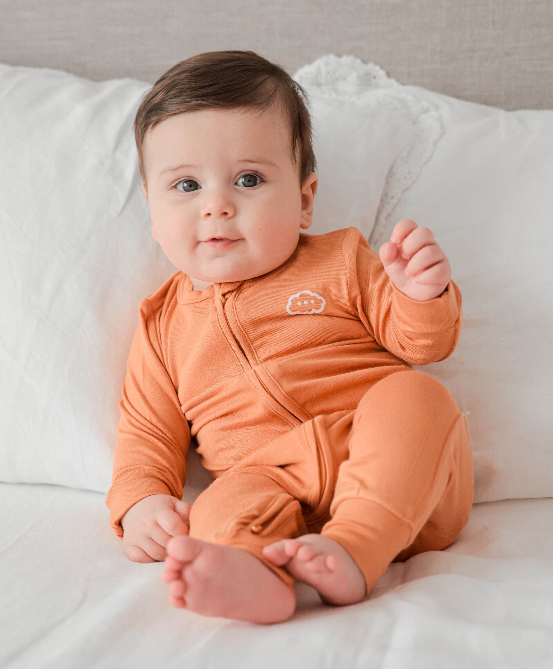 Bamboo growsuit - Ginger