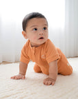 Bamboo zip romper - Ginger