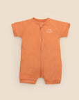 Bamboo zip romper - Ginger