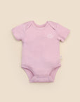Bamboo short sleeve bodysuit - Lavender
