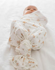 Bamboo baby swaddle wrap - Kangaroo & Koala