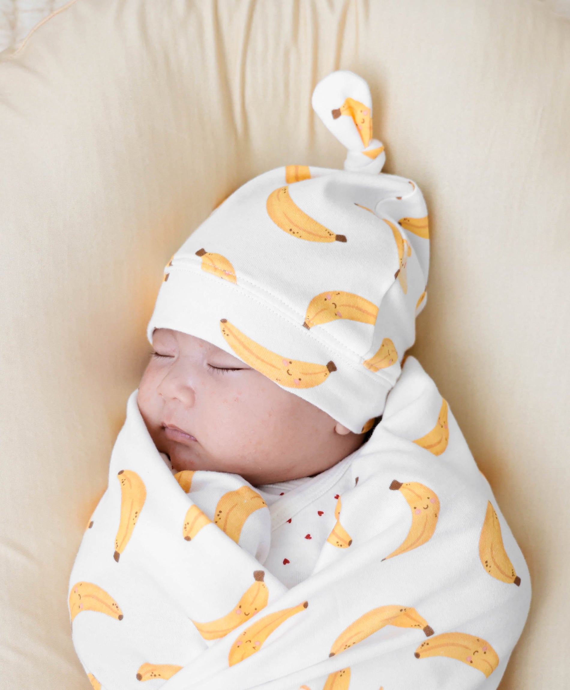 Newborn Baby Beanie - Bananas Lummi in Colour Babywear