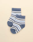 Baby Socks - Blue & green stripes Lummi in Colour Babywear