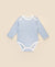 Comfy baby long sleeve bodysuit - Blue stripes Lummi in Colour Babywear