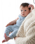 Comfy Baby Leggings - Blue stripes Lummi in Colour Babywear