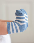 Baby Socks - Blue stripes Lummi in Colour Babywear