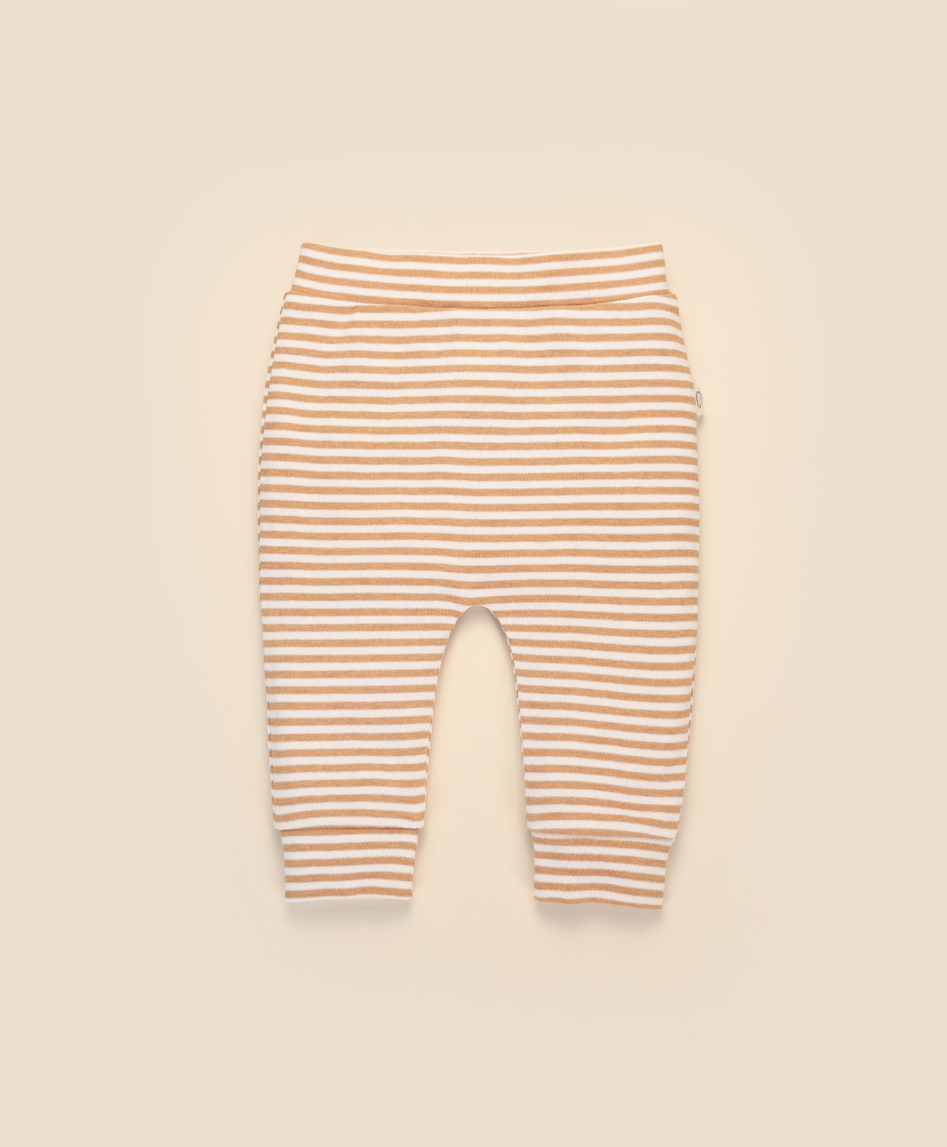 Comfy Baby Leggings - Caramel stripes Lummi in Colour Babywear