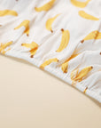 Cot sheet - Bananas Lummi in Colour Babywear