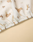 Cot sheet - Bear & Fox Lummi in Colour Babywear