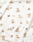 Cot sheet - Bear & Fox Lummi in Colour Babywear