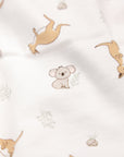 Cot sheet - Kangaroo & Koala Lummi in Colour Babywear