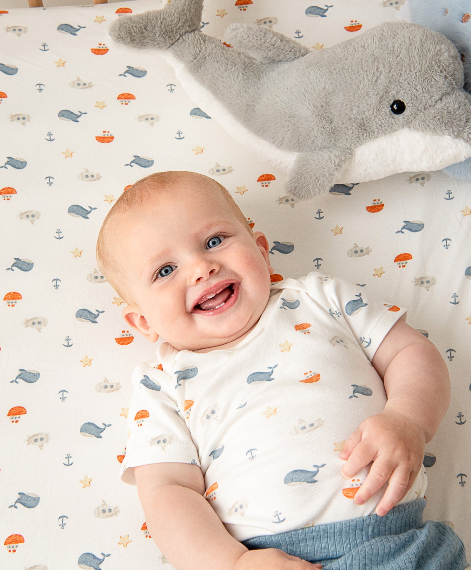 Cot sheet - Sea Lummi in Colour Babywear