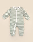Growsuit - Forest green stripes