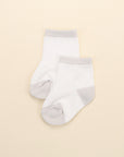 Baby Socks - Grey & white