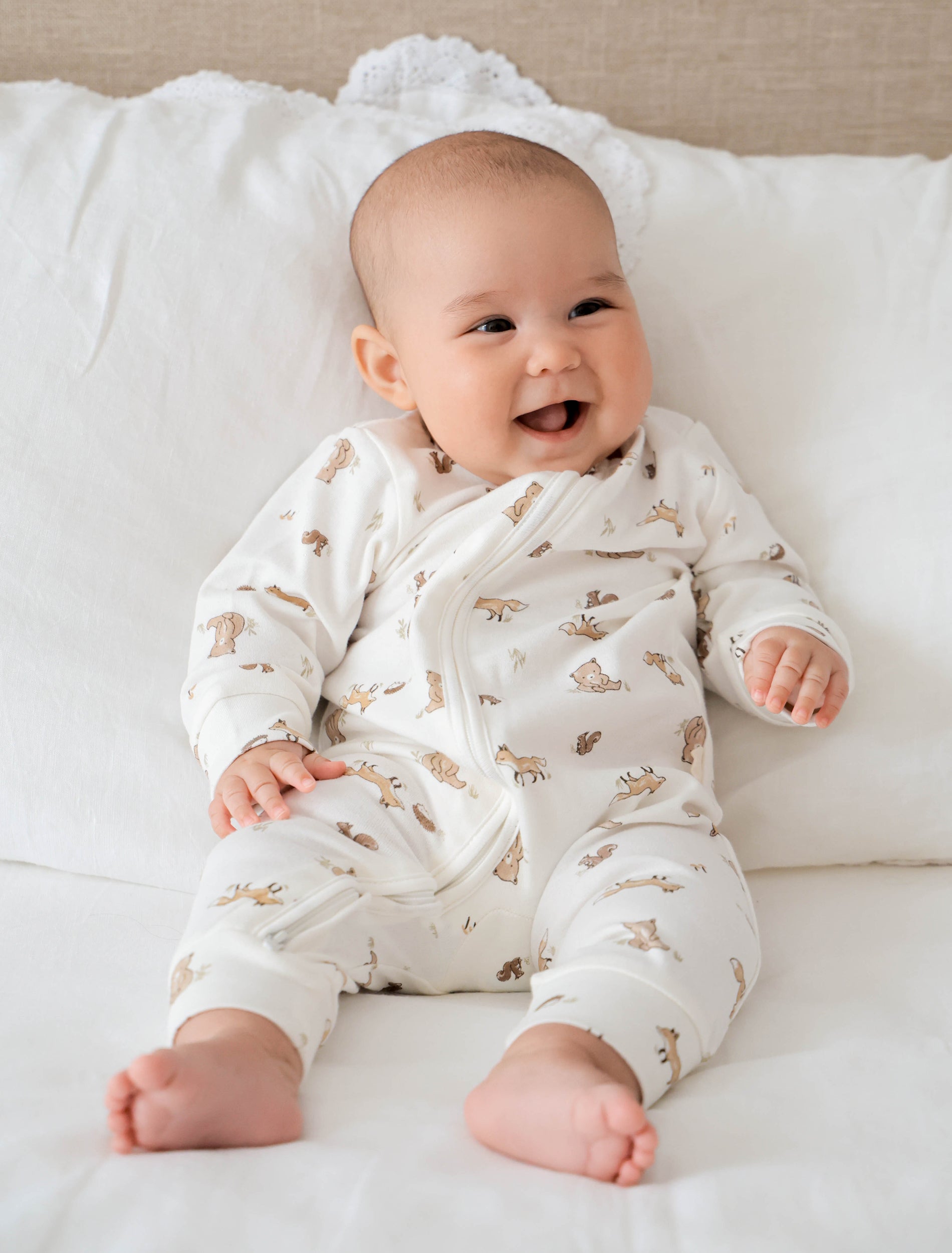 Growsuit - Bear & Fox Lummi in Colour Babywear