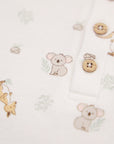 Comfy baby zip romper - Kangaroo & Koala