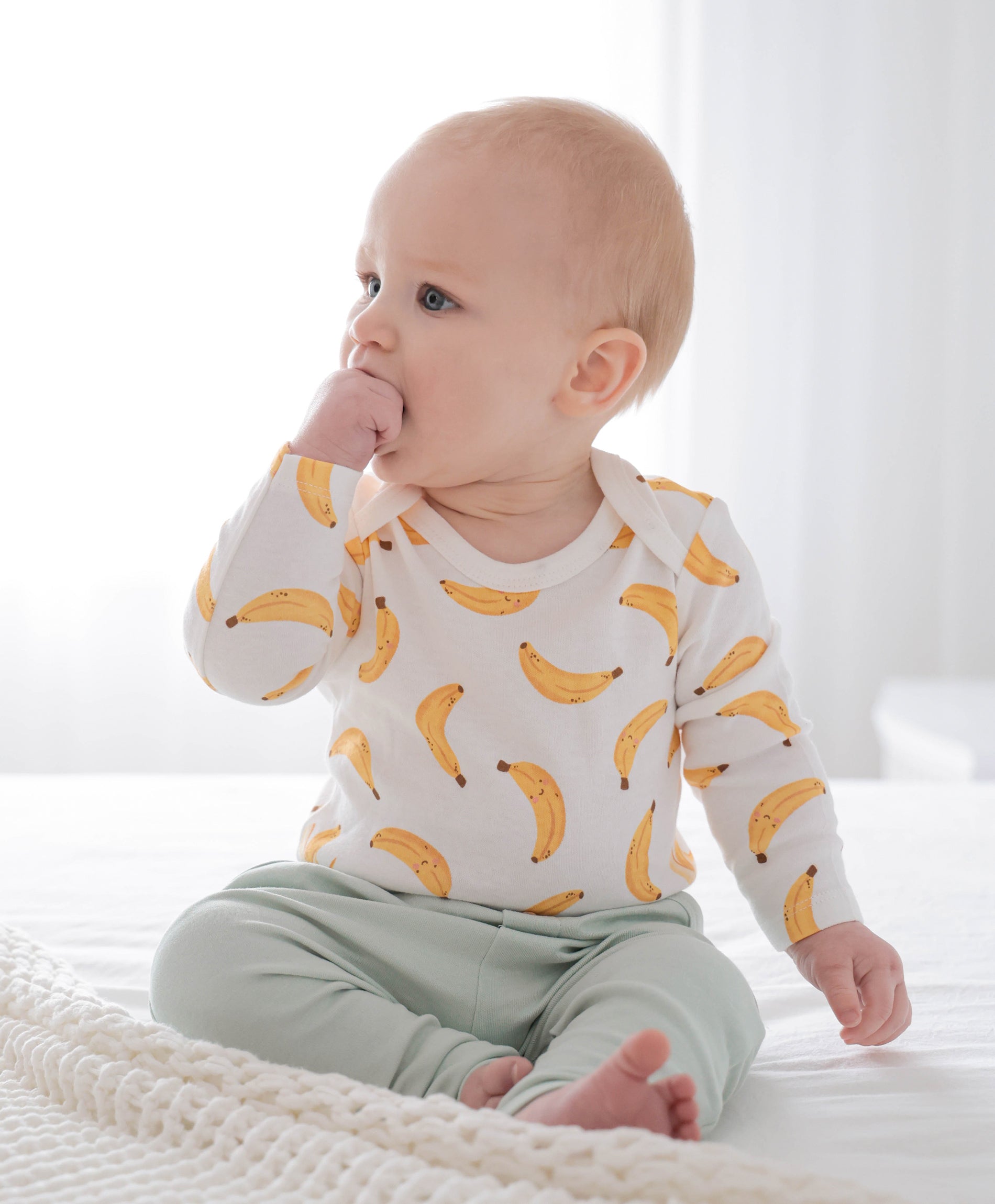 Baby long sleeve bodysuit - Bananas