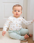 Baby long sleeve bodysuit - Kangaroo & koala