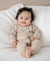 Comfy Baby Zip Growsuit - Heather Oat Lummi in Colour Babywear