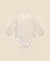 Comfy baby long sleeve bodysuit - Oat stripes Lummi in Colour Babywear