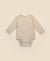 Comfy baby long sleeve bodysuit - Heather oat Lummi in Colour Babywear