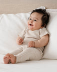Comfy Baby Leggings - Oat stripes Lummi in Colour Babywear