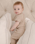 Comfy Baby Leggings - Heather oat Lummi in Colour Babywear