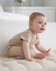 Comfy Baby Leggings - Heather oat Lummi in Colour Babywear
