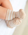 Baby Socks - Oat stripes Lummi in Colour Babywear