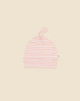 Comfy Beanie - Heather Pink stripes Lūmmi in Colour™ Babywear