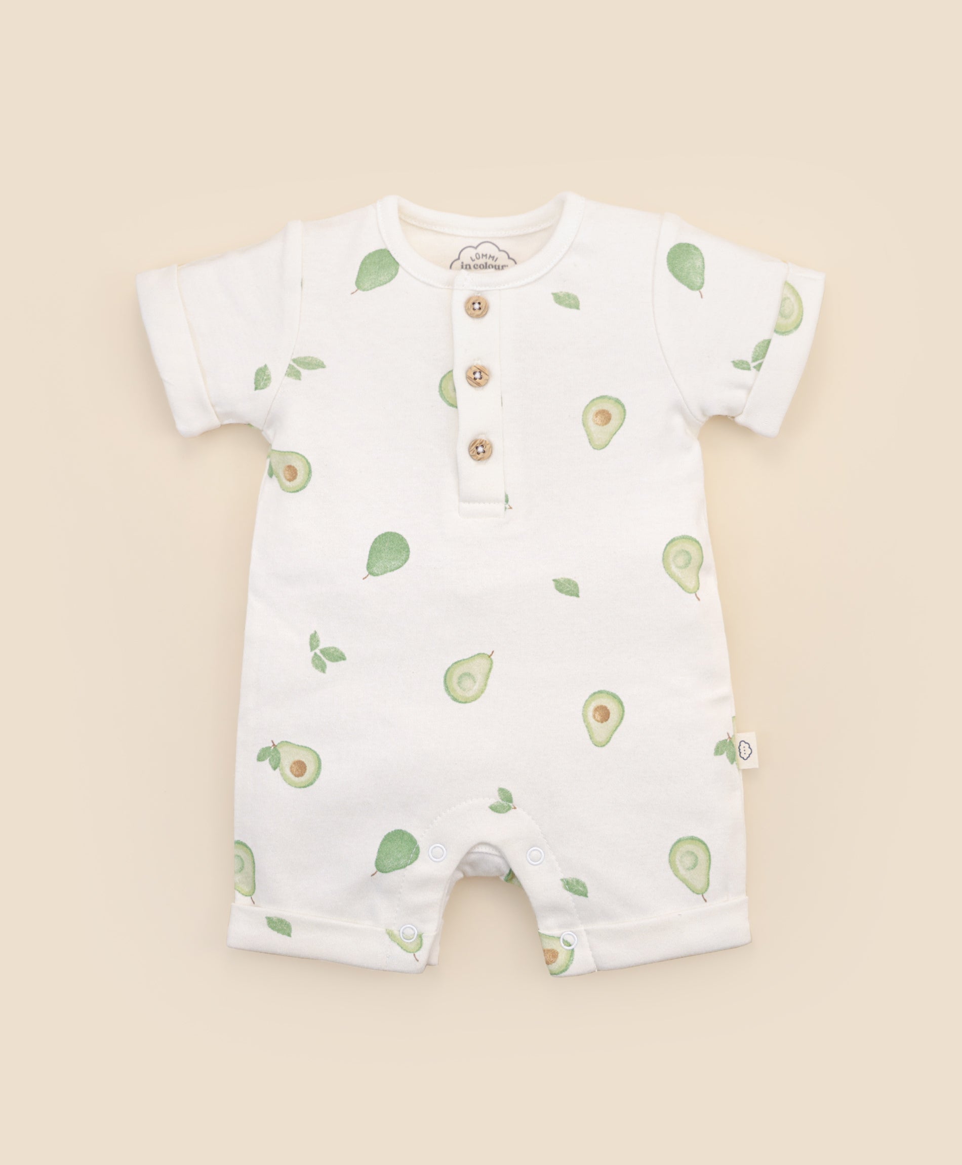 Comfy baby romper - Avocados