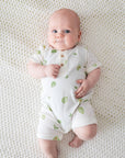 Comfy baby zip romper - Avocados Lummi in Colour Babywear