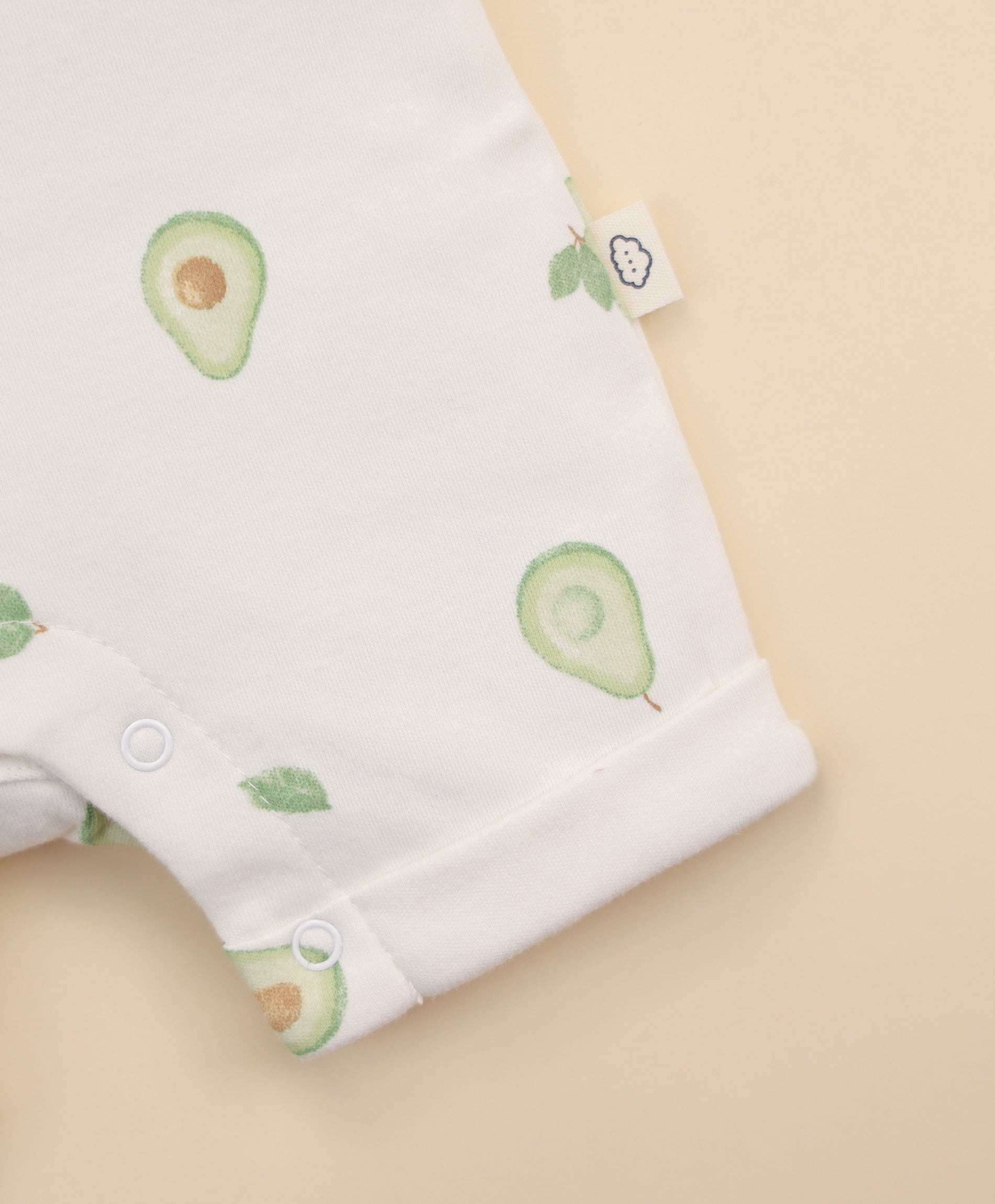 Comfy baby romper - Avocados