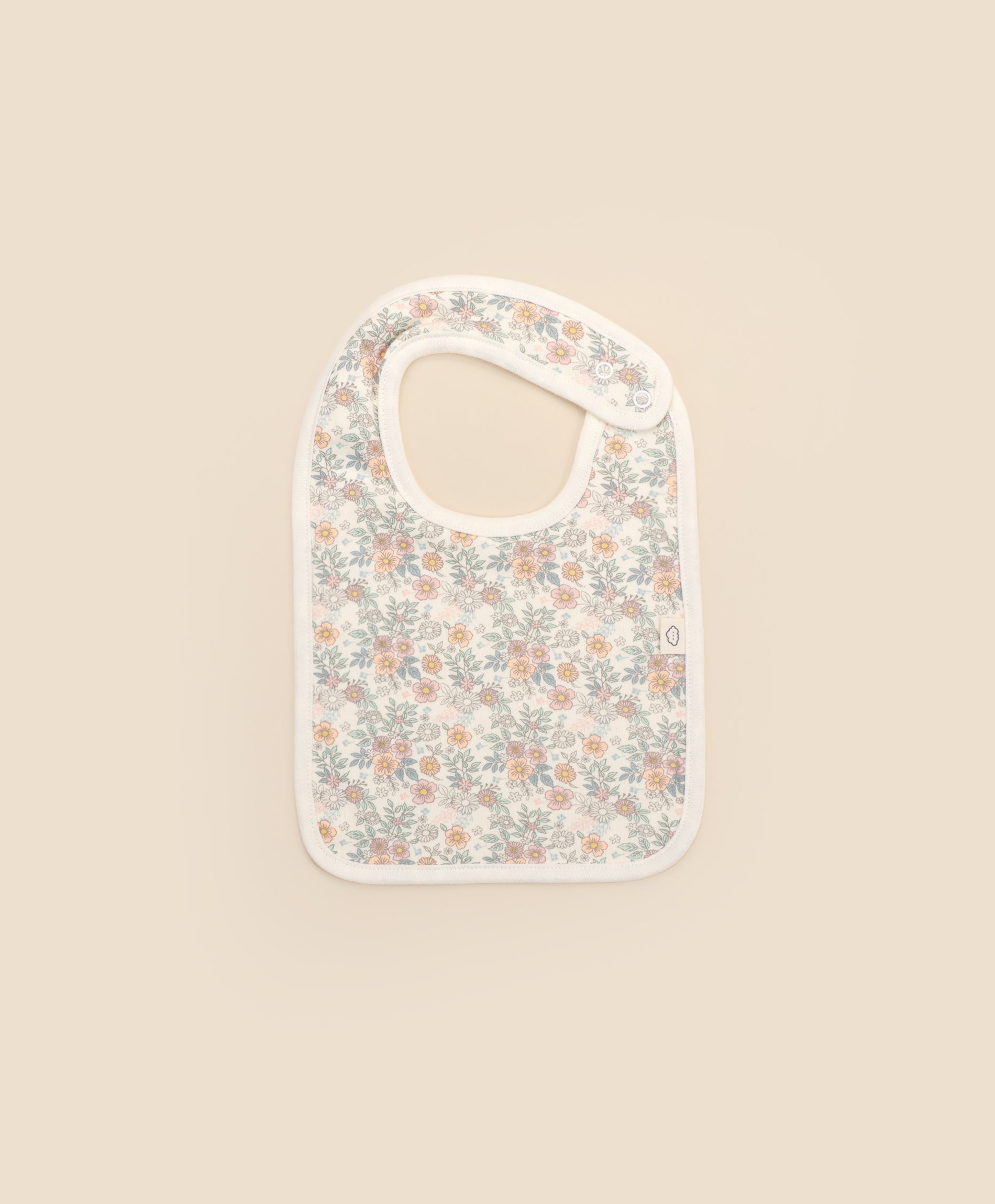 Round baby bib - Daisy Daisy