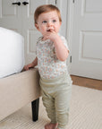 Comfy Baby Leggings - Heather sage green