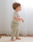 Comfy Baby Leggings - Heather sage green