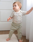 Comfy Baby Leggings - Heather sage green