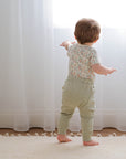 Comfy Baby Leggings - Heather sage green