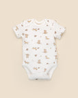 Short sleeve bodysuit - Bear & Fox Lummi in Colour Babywear