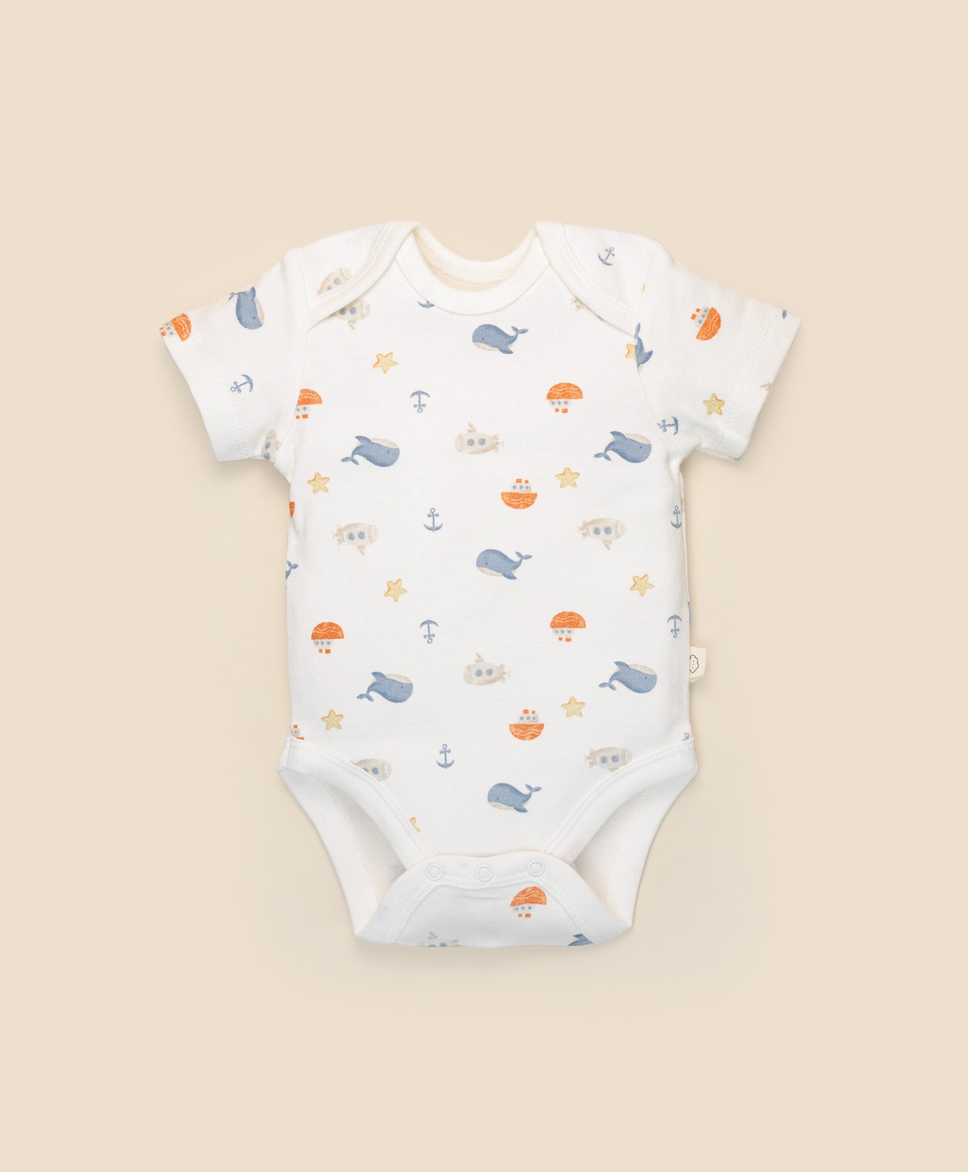 Short sleeve bodysuit - Sea Lummi in Colour Babywear