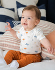 Short sleeve bodysuit - Sea Lummi in Colour Babywear
