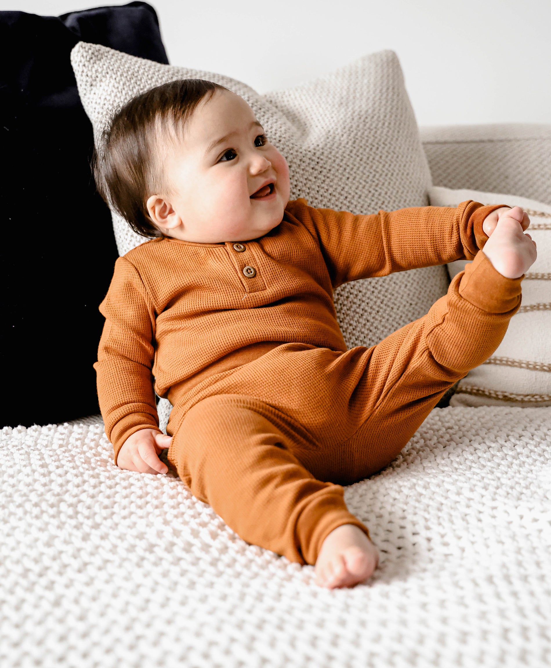 Orange 2024 baby leggings