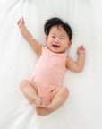 Comfy Baby Singlet Bodysuit - Heather Pink Lūmmi in Colour™ Babywear