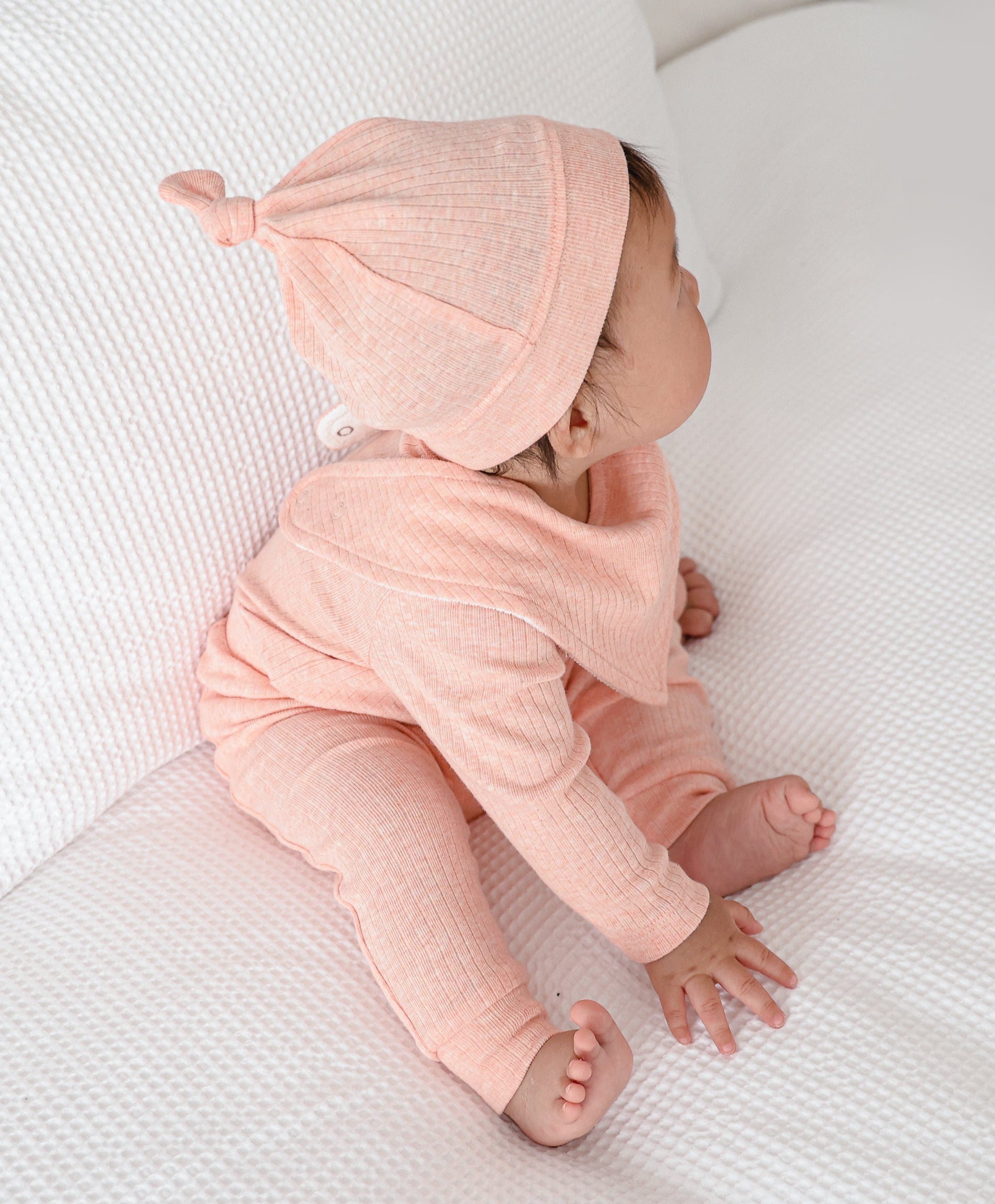 Comfy Beanie - Heather Pink Lūmmi in Colour™ Babywear
