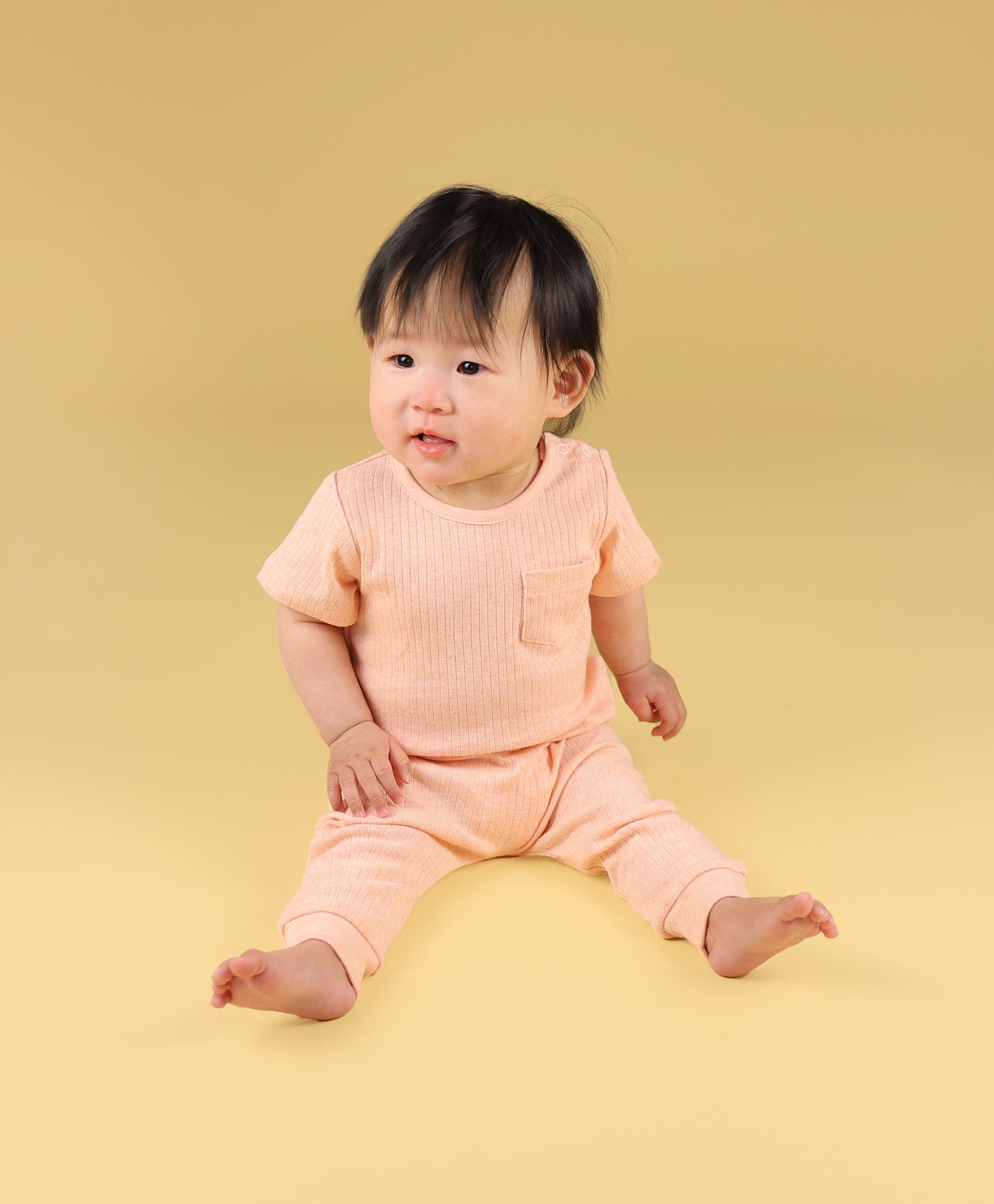 Comfy Baby Leggings - Heather Pink Lūmmi in Colour™ Babywear