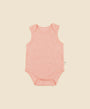 Comfy Baby Singlet Bodysuit - Heather Pink Lūmmi in Colour™ Babywear